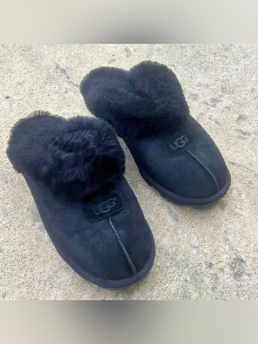 UGG Coquette Black Slippers